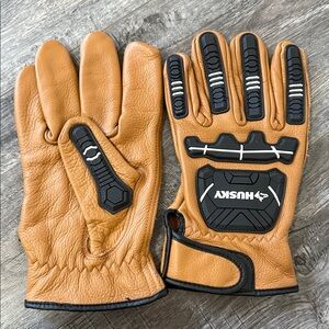 Tan Leather Work Gloves